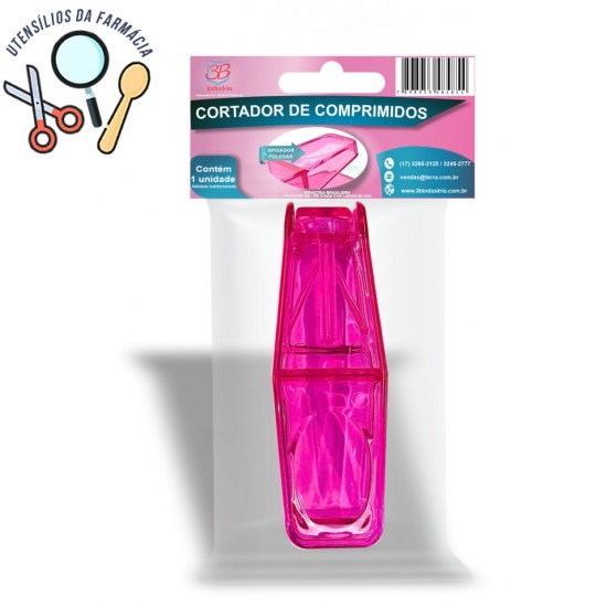 Cortador de comprimidos rosa 3B 1 item